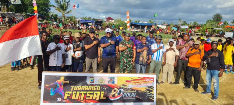Polda Papua Barat Daya Rangkul Generasi Muda Kokoda Lewat Turnamen Futsal, Perkuat Sportivitas dan Kamtibmas